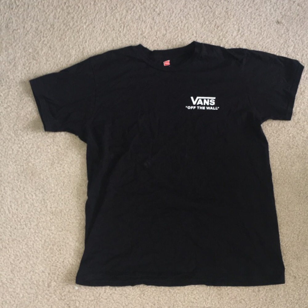 black vans t-shirt